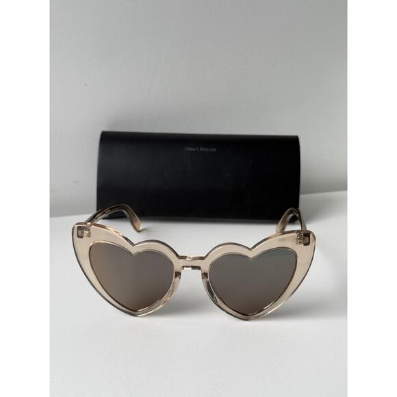 NEW Saint Laurent SL181 Champagne Heart LouLou Sunglasses - Picture 3 of 7